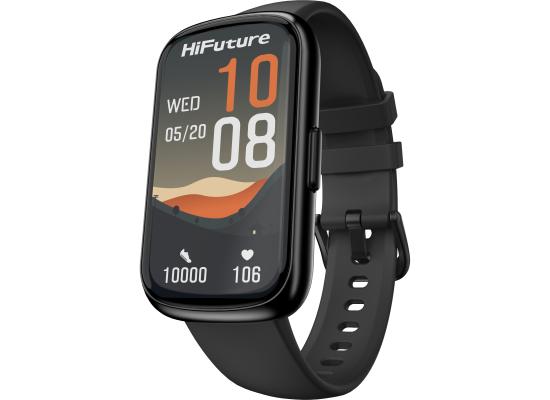 HiFuture EV02 Bluetooth Smart Calling Watch, 1.47 Inch IPS Display, 7 Days Daily Use, 100+ Sport Mode, Heart Rate Monitoring, IP68 Waterproof Smart Watch - Black